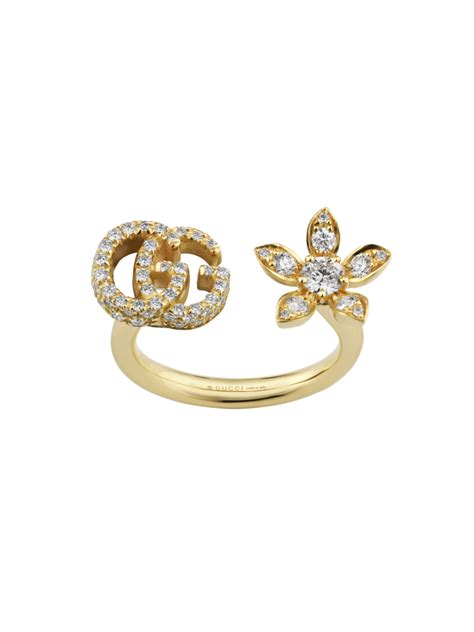 gucci gg flower ring|goldsmiths Gucci ring.